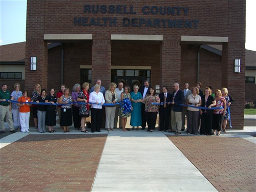 russell county health department ribbon cutting